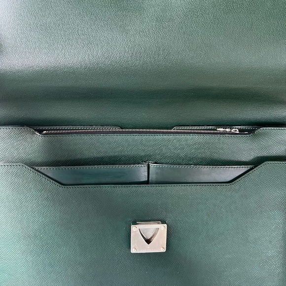 - LV Green Briefcase - Picture 10 of 12